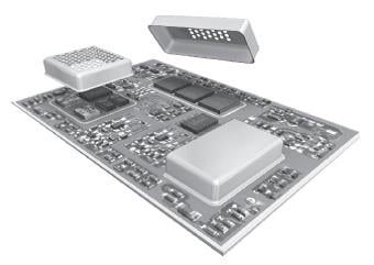 Compartmentalized sections can be defined on a standard PC board Compartmentalized sections can be defined on a standard PC board
